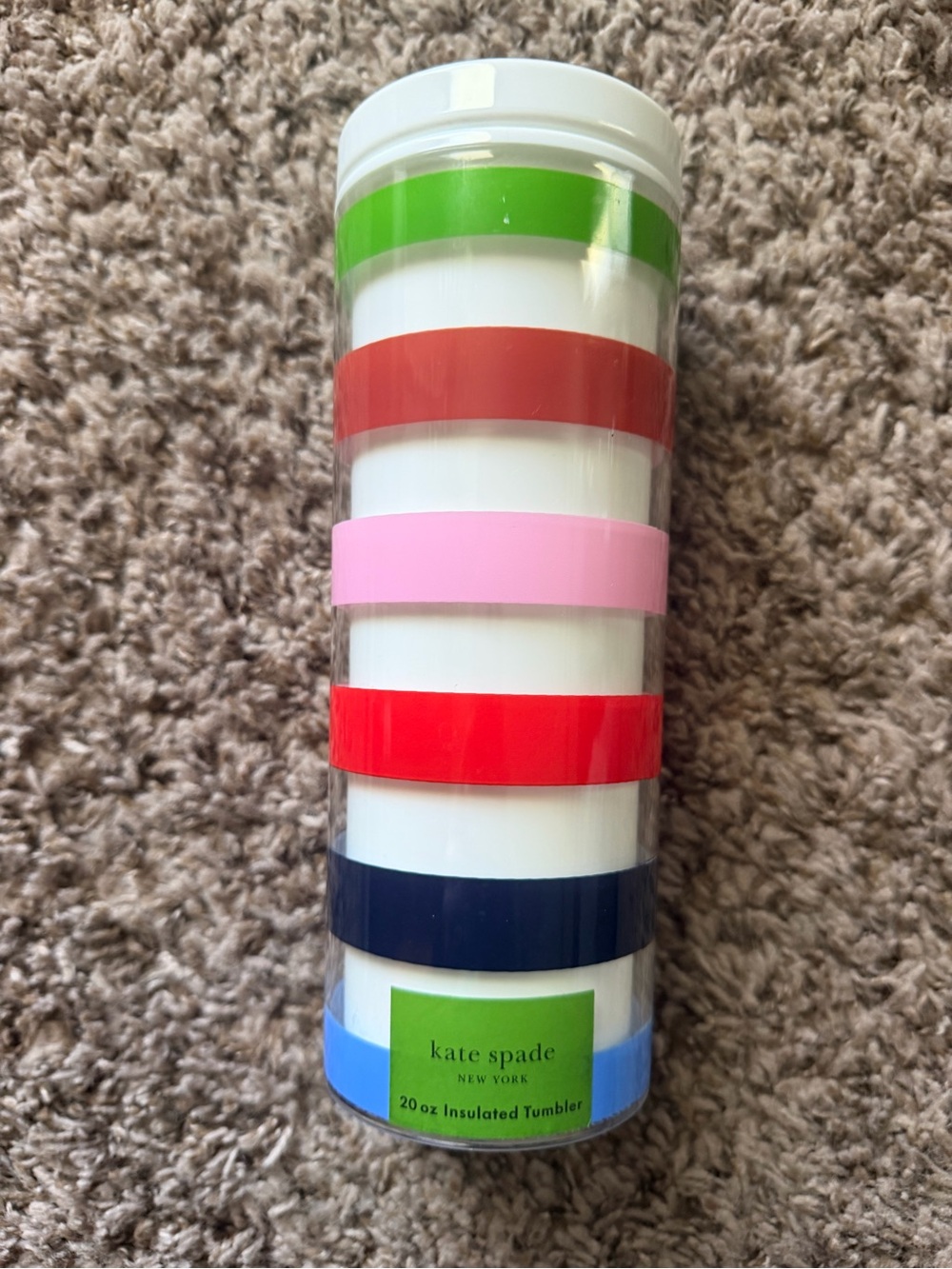 Kate Spade New York "Adventure Stripe" 20 oz Insulated Tumbler